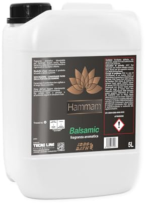 Idrobath Parfum aromatique BALSAMICA concentré 5 l. - Parfums pour sauna, bain turc et hammam -