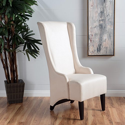 Christopher Knight Home Callie Fabric Dining Chair, Beige, 23.25 x 28.75 x 46.25