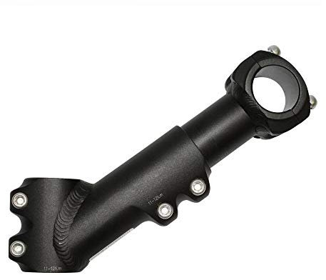 Vorbau Tandem p2r Schwarz Einstellbar in Länge 135 Rechts 170mm Skibindung 27.2 für Kleiderbügel 31.8mm