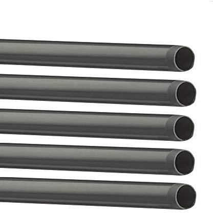 EXCOLO PVC Rohr Set 5 Stück (Ø 40 mm × 2 m) – Graue Kunststoffrohre für Sanitär, Abwasser & Installation – Hochwertige Polyvinylchlorid Rohre – Druckfest, langlebig & passgenau