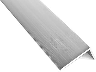 nielsen Aluminium Winkelprofil Natur (Pressblank) 2000x15x10 mm, Stärke: 1 mm, Länge: 200 cm, ungleichschenklig, Made in Germany, Eckschutzprofil, Kantenschutz, Abschlußprofil, Ausgleichswinkel