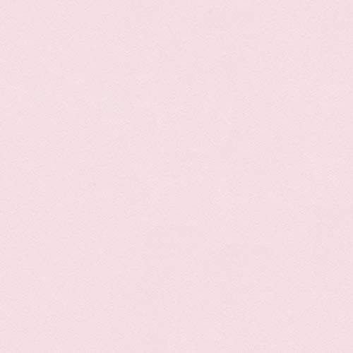Papier peint rose pastel uni idéal pour chambre d'enfant | Papier peint rose uni pour chambre de fille | Papier peint rose pâle non tissé | Échantillon (21 x 29,7 cm)