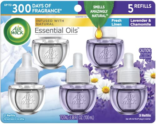 Air Wick Scented Oils 0+5 MIXED Fresh Linen & Lavender