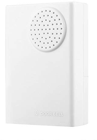 Zunate Kabelgebundene Türklingel, Wandaufhängung/Türklingel mit doppelseitigem Klebeband, 120 Dezibel Lautstärke, Keine Batterie installiert