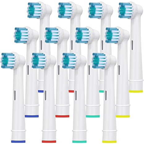 Brossettes de Rechange - Têtes de Brosse à Dents de Rechange Compatibles avec Brossette Oral b Brosse a Dent Electrique Vitality 100, Pro, Genius X, Kids - De HSYTEK (12)
