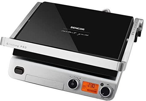 Sencor Contact Grill Non-stick grill plates of 3rd Generation with integrated heating spiral