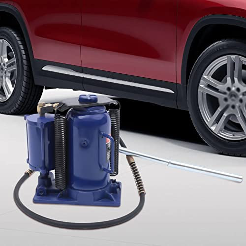 20T Hydraulischer Wagenheber 17cm Hubhöhe 45 Steel Jack Stand Rangierwagenheber flach Heavy Duty Auto Lift Tool mit Auto Return|Air Pressure Switch for Automobile Maintenance,Blau