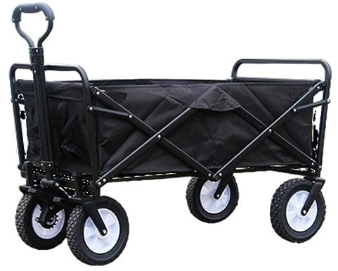 RUVOO Bollerwagen Faltbar Handwagen Campingwagen Klappbarer Gartenwagen, Einkaufswagen, Einkaufswagen Für Outdoor, Camping, Angeln, Zugwagen Mit 4 Rädern Strandwagen Transportwagen (Color : E)