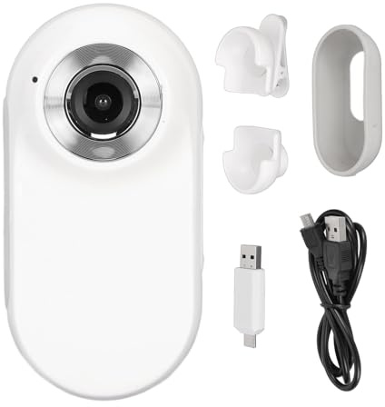 Mini Telecamera Spia, Telecamere Spia Nascoste 1080P, Videocamera Tascabile Portatile per Ciclismo Sport Auto Sicurezza Ufficio Domestico, Cam Piccola Indossata da 128 GB per