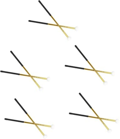 TOYANDONA 10 Pièces De Timbales Maillet De Pilons De Performance De Grosse Caisse De Percussion Feutre Instrument à Alliage D'aluminium