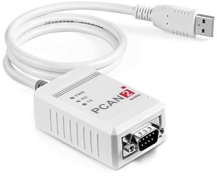 PCAN-USB Compatible con el Modelo Peak Original alemán IPEH-002022/002021 (actualizado a Cable de extensión Negro, no lo Compre si le Importa).