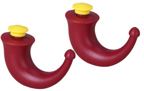 Botella para Lavado Nasal de Plástico Roja, Pack 2 Piezas Portátil | Limpieza Nasal Adulto, Diseño Compacto y Reutilizable, Uso Práctico