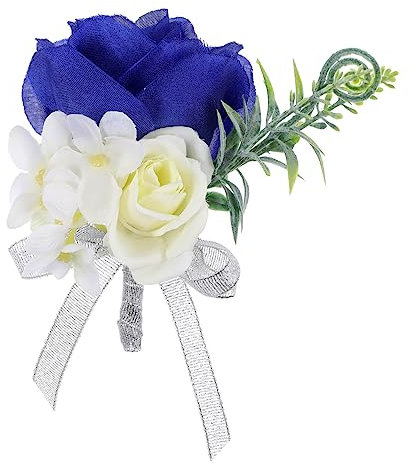 Zerodeko 4stücke Hochzeits-Boutonniere Künstlichen Blumen Für Bräutigam Und Hochzeitsgesellschaft Stilvolle Corsage Für Zeremonien Und Feierlichkeiten