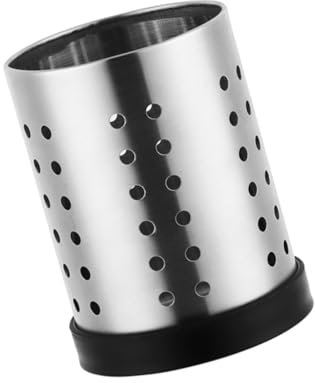 MAGICLULU Stainless Steel Chopstick Barrel Holder Kitchen Utensil Organizer Removable Base for Flatware Drying for Grey Kitchen Accessories