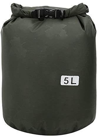 Luocute Sac étanche Flottant étanche 5L 20L 50L pour Le Bateau, Le Kayak, la Randonnée, Le Snowboard, Le Camping, Le Rafting, la Pêche, la Randonnée, Le Baril Pliable en PVC pour (5L)