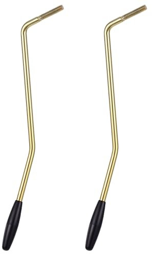 2 Stück Tremolo Arm, 5mm & 6mm Gewinde Tremoloarm, Single Metal Tremolo Bar, Tremolo Brückensystemteile, Whammy Bridge Bar Single Vibrato, Bridge Tremolo Bar für E-Gitarren System