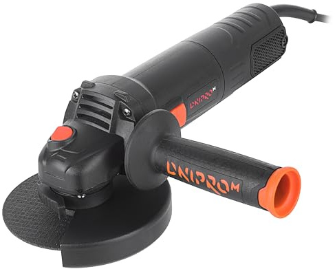 Amoladora Angular Dnipro-M GS-140SE 1200W 125mm 6 Velocidades, Soft Start | Motor Constant Speed, 4.000–10.000 RPM │ Empuñadura auxiliar de dos posiciones │ Cable de 3 m, peso 2,6 kg, protección polvo