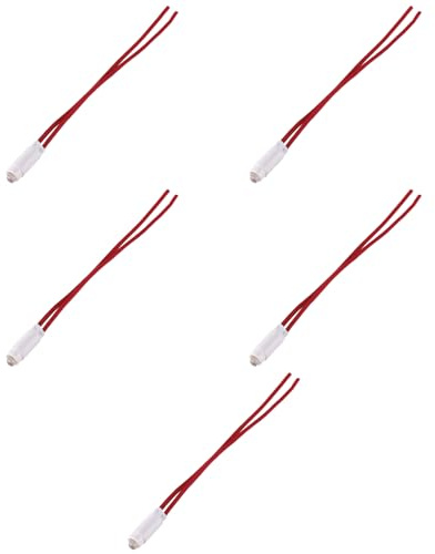 5x Luce di cortesia rossa, spia colorata, Compatibile Con Vimar Arke', Moduli bianchi, frutti, interruttori, pulsanti, deviatori, dimmer, sensori, Per Placche originali e compatibili