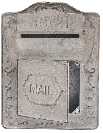 Briefkasten Holzoptik Vintage Wandbriefkasten Briefkasten Landhausstil Magnet Postkasten Standbriefkasten Briefkästen Für Außen Home Decoration Metall Briefkasten Mit 2 Rückenhaken 26 * 9.5 * 34Cm