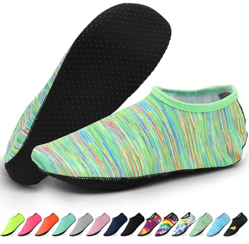 KATKLIU Water Socks – Non-Slip Diving Sock with Grippy Sole – Lightweight Quick Dry Swimming Socks for Men Women – Beach & Surfing Gear for Pool, Yoga, Indoor & Outdoor Sport