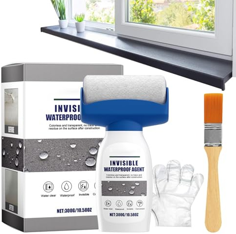 Protezione impermeabile invisibile, 300 ml, spray adesivo per calcestruzzo, ad asciugatura rapida, per calcestruzzo, legno e metallo, con effetto a lungo termine