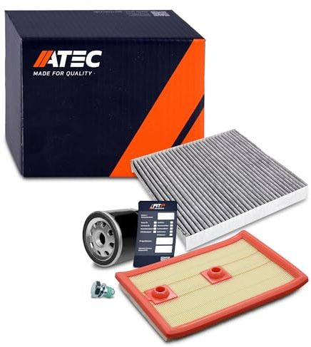 ATEC Germany Inspektionspaket Set A mit 1x Ölfilter, 1x Innenraumfilter
