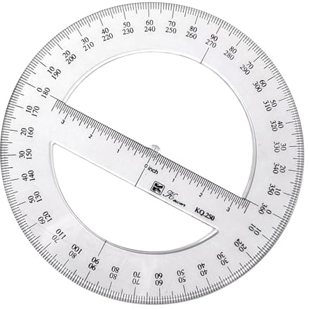 Goniometro Da 25 Cm Goniometro Da 360 Gradi Righello Strumento Geometria Matematica Per La Misurazione Del Ufficio Aula Scolastica