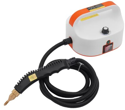 Dampfreiniger Handgerät, 1500W Handlicher Dampfreiniger mit 6 Dampfstufen, Dampfreiniger für Küche Auto & Bad, Inkl. 3 Bürsten & Verlängerung