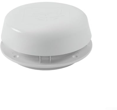 RV Mushroom Head Air Outlet, Efficient Roof Ventilation Cover White, Caravan Roof Vent Hood for Fresh Air Circulation(with intranet)