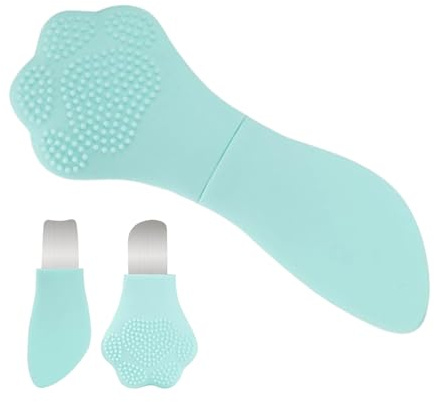 Spatola Facciale Scrubber In Silicone A Doppia Estremità Per Cura Della | Detergente Per Pori Spatola Per Naso Raschiatore Per Viso Per Cura Bellezza Pre E Post Detersione Trucco Naso Fronte