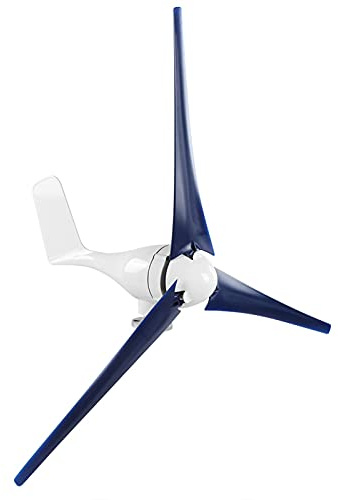 Naroote Kit de Generador de Turbinas Eólicas Pequeñas de 800W, Diseño Duradero para Cargar Barcos y Hogares, Fibra de Nailon de 3 Aspas (Blue #19)