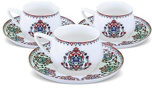 Karaca Nakkaş SET 6 Tazzine Caffè servizio da caffè