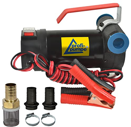 24V Dieselpumpe Heizölpumpe Biodiesel-Pumpe Ölpumpe Diesel Star 160 mit Anschluss Elektro Fasspumpe, Leistungsstarker Motor mit Kupferwicklung 2stk. Tüllen zum Super-Preis