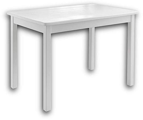 FELIX Stabile Kindersitzgruppe ideal für Kleinkinder - Schöner Kindertisch zum Malen, Spielen aus massiver Kiefer, Weiß - 76 x 51 x 50 cm (B/H/T)