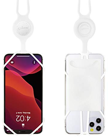Bone Lanyard Phone Tie 2 with Card Holder, Cell Phone Lanyard Neck Strap (Includes Phone Holder with Detachable Card Pocket for iPhone 13 12 min Pro Max 11 Pro Max Samsung Galaxy