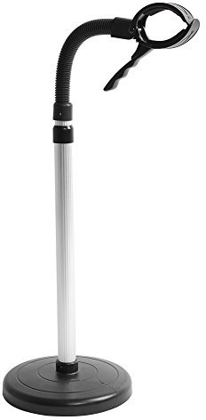 EBTOOLS Blow Dryer Stand Hands Free, Adjustable Stainless Steel Hair Dryer Holder Removable Suction Cup Bracket Stand Storage Rack for Bathroom Bathroom Women Pet