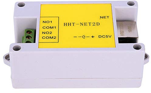 Modem à Fibre Optique, Module de Relais réseau IP NetIP Télécommande à 2 canaux pour Le contrôle Domestique Intelligent Relais DC5V HHT-NET2Dwork
