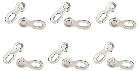 Alomejor 6 Paar Fahrrad Fehlendes Glied Kettenglied Fahrrad Fehlendes Kettenglied Quick Split Chain Master Link für Mountain Road Fahrrad(6/7/8 Speed)