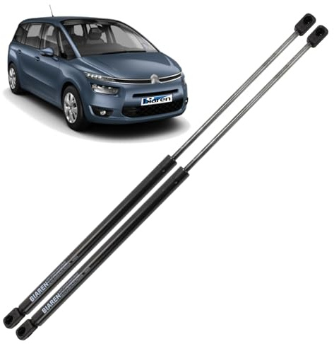 BIAREN 2x Vérins à gaz pour hayon arrière pour Citroën C4 Grand Picasso 2 Grand C4 Spacetourer à partir de 2013 Système de support de levage 630 (N) 670 MM 9806879280 BIAREN 2x Vérins à gaz pour hayon