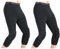 Basketballhose Mit Knieschützern,Basketballhose Für Herren Mit Knieschützer 3/4 Capri Gepolsterte Kompressionsstrumpfhose Leggings Sportschutzausrüstung (Black,L)