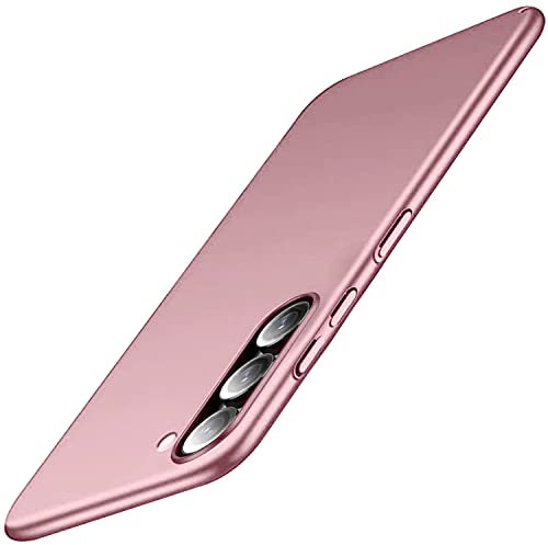 Samsung Galaxy S23 Hülle, Ultra Dünn Matte Handyhülle Slim Schutzhülle Kratzschutz Stoßfest Cover Anti-Rutsch Bumper Case Für Samsung Galaxy S23 Hardcase 6.1 Roségold