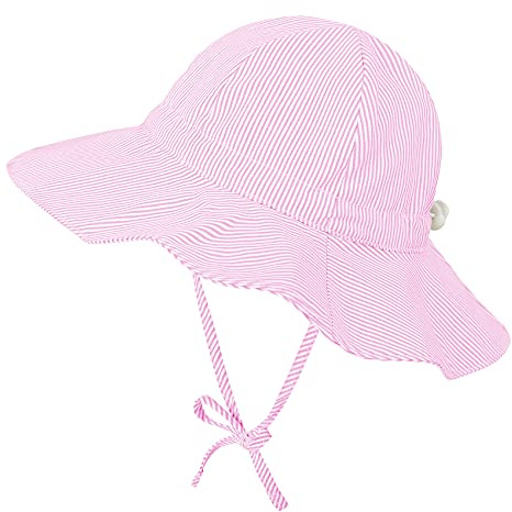 Durio Sonnenhut Baby Mädchen Jungen Kinder Sonnenschutz UPF 50 Sommer Kinderhut Fischerhut mit Breite Krempe