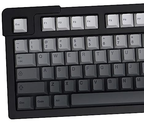 Gradient Gray Keycaps 125 Keys Cherry Profile Dye Sub PBT Keycaps Set Fit for 61/87/104/108 Cherry Mx Switches Mechanical Keyboard