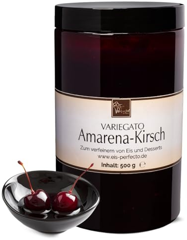 Amarena-Kirsch Variegato zum marmorieren für selbstgemachtes leckeres Milcheis │ MEGA GESCHMACK│ Auch super lecker in Desserts und Torten uvm. │ Inhalt 500 g