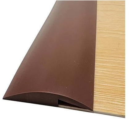 Barre de Seuil 1 5 10 15 20 M Bandes de transition pour tapis au carrelage, sols inégaux, garniture de bord de tapis en caoutchouc auto-adhésive, réducteur de porte en PVC pour robot de balayage de sc