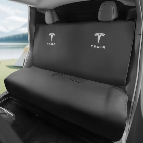 EVMODS for Tesla Model Y Rear Seat Cover Dogs Protector Covers Kit Mats,Neoprene Waterproof,Sweat, Odors, Spills & Pets - Odor-Resistant,Easy to Clean Athletic Car Seat Protector | For Model Y Juniper 2020-2026 Back Bench Seat Kit Mats|Sweatproof, Pets Cover Breathable Interior Seat Cushion Protection