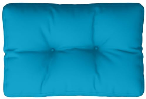 vidaXL Palettenkissen, Palettenpolster für Europaletten, Palettensofa Kissen Indoor Outdoor, Palettenauflage Rückenkissen, Hellblau Stoff