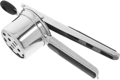 CHILDWEET Edelstahl Kartoffelpresse Handlicher Gemüsezerkleinerer Für Müheloses Kartoffelpüree Ergonomisches Design Spülmaschinenfest Für Heimische Küche Geeignet