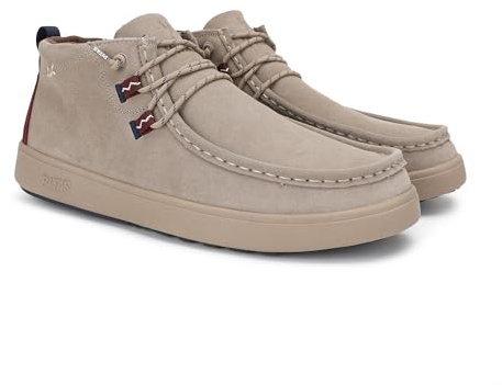 PITAS | ATLANTA | Botas Hombre Casual | Botín Serraje | Bota Urbana Caña Baja | Mocasines | Náuticos Invierno | Zapatillas Casual | Zapatos sin Cordones | Calzado Walkinpitas | Beige 46