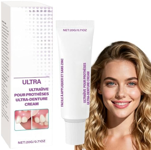 Thermoplastic Denture Adhesive Cream,Denture Repair Adhesive,Long Lasting Durable Denture Adhesive,Comfortable Denture Repair Gel,Convenient Dental Glue for Teeth,Fixative Cream for False Teeth